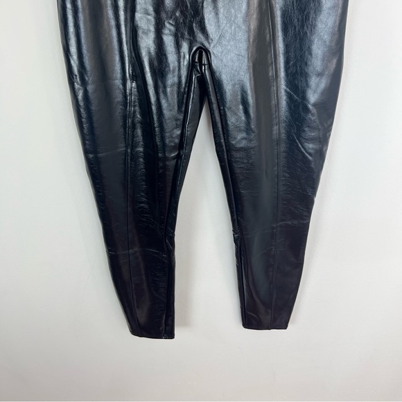 SPANX faux patent leather leggings black size XL - Picture 8 of 11